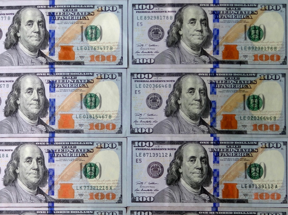 Notas de dólar, estados unidos