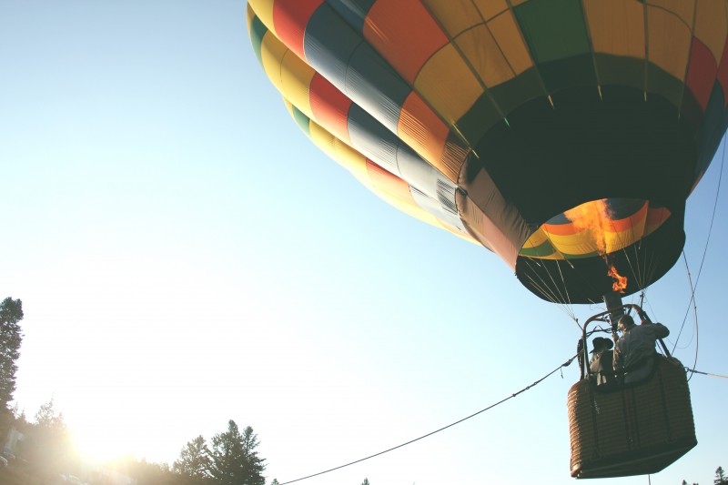 low-angle-view-of-hot-air-balloon